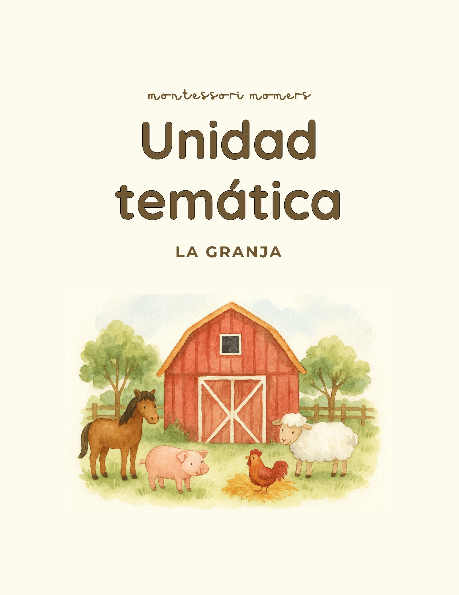 Unidad temática: la granja - Montessori Momers
